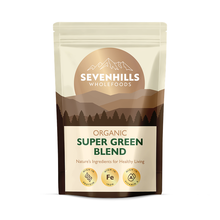 Organic Super Green Blend (Spirulina, Chlorella, Wheatgrass & Barley Grass) 400g
