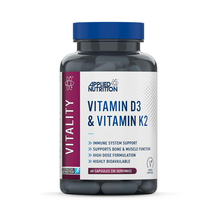 Applied Nutrition Vitamin D3 & Vitamin K2 Capsules (60 Capsules)