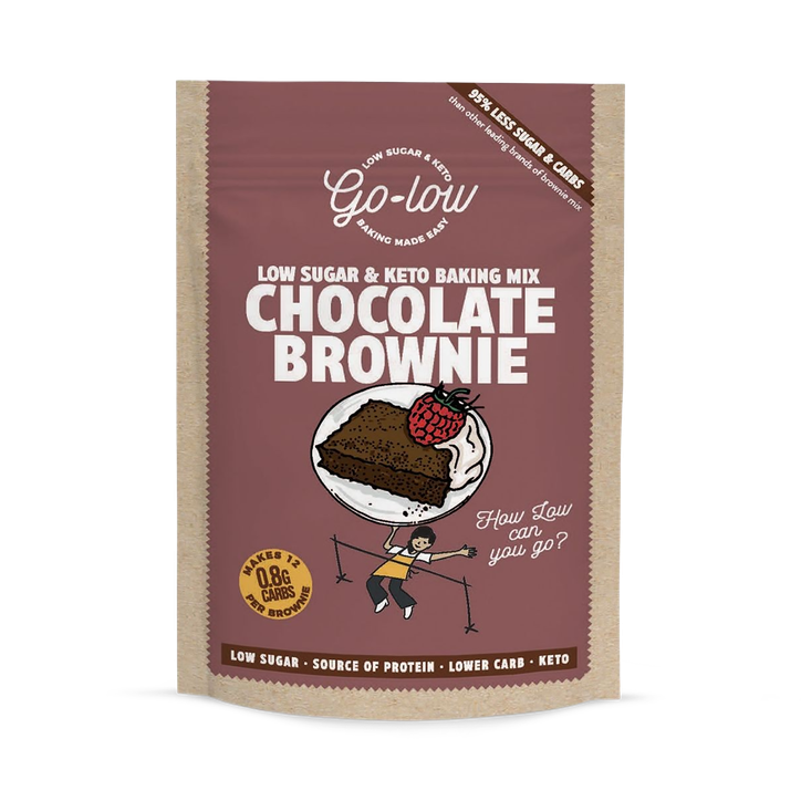 Go Low Chocolate Brownie Mix Low sugar & Keto, Gluten free 218g