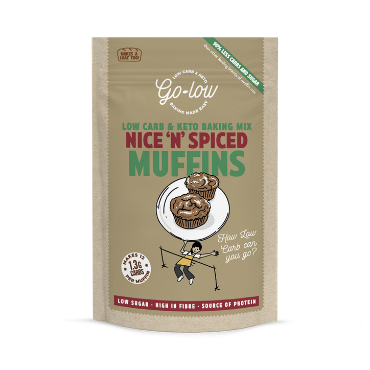 Go Low Nice n Spiced Muffin Mix, Low sugar & Keto, Gluten free 245g