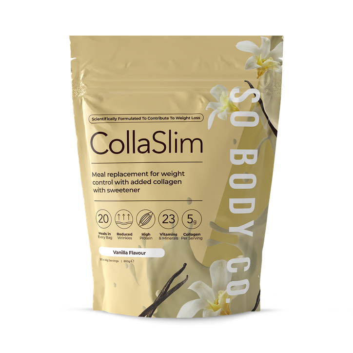 So Body Co CollaSlim Meal Replacement Shake with Added Marine Collagen Vanilla 40g X 20 Meals