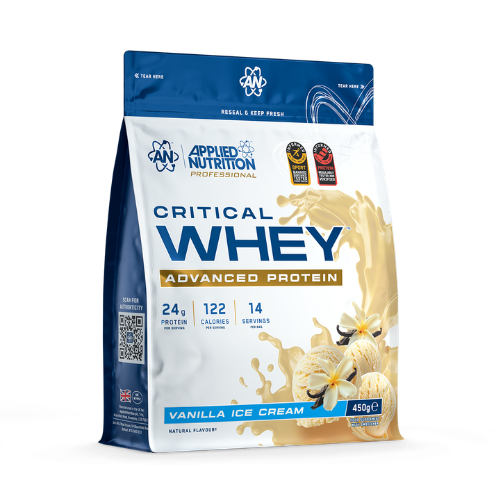 Applied Nutrition Critical Whey Advanced Protein Powder Vanilla Ice Cream 450g