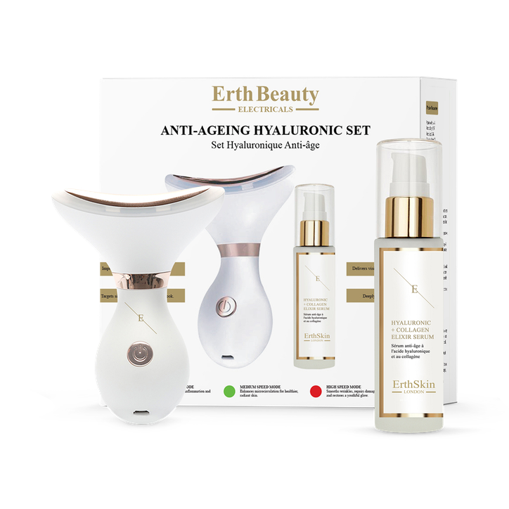 Erth Skin London  Anti-Ageing hyaluronic Acid set ( Neck & Jawliner + HA Serum )