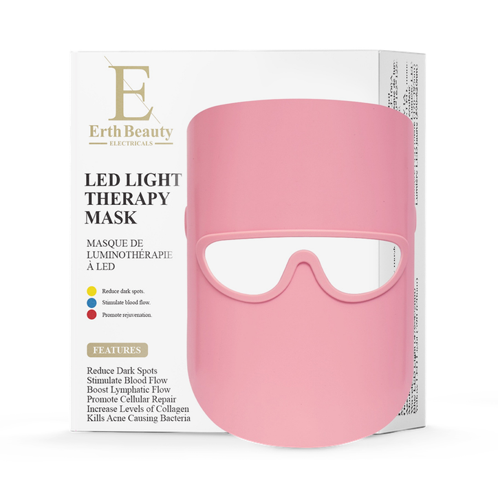 Erth Skin London LED LIGHT THERAPY GLOW & RENEW MASK Pink