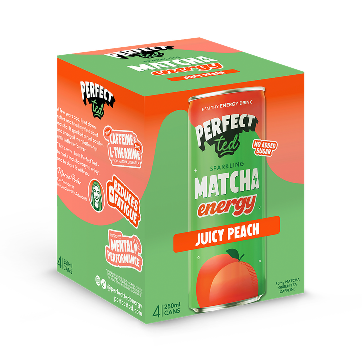 Perfectted Peach Matcha Energy 4 X 250 Ml