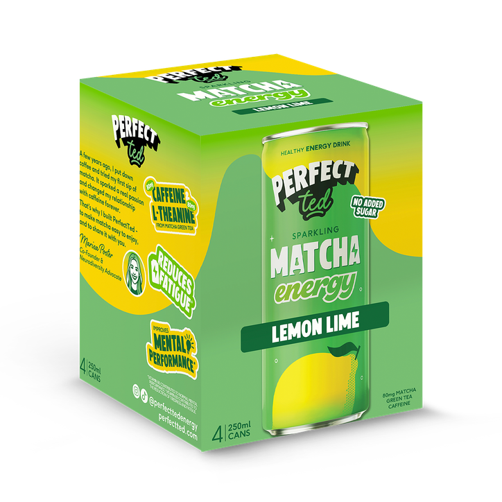 Perfectted Green Matcha Energy Lemon & Lime 4 X 250 Ml