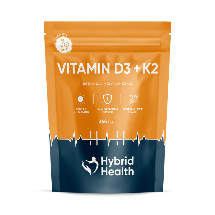 Hybrid Health Vitamin D3 + K2 365 Tablets
