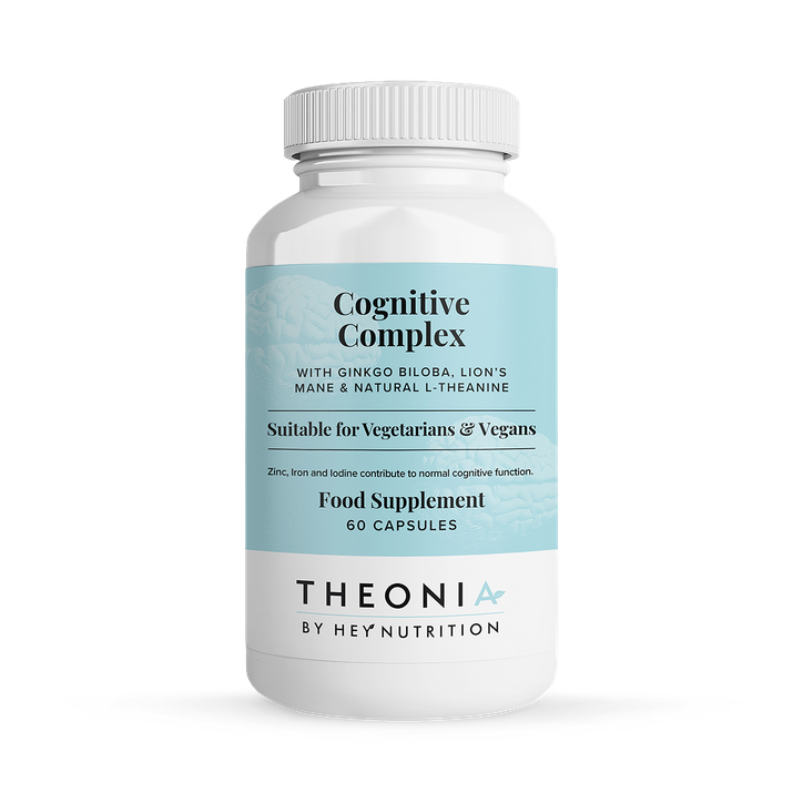 Theonia Cognitive Complex with Ginkgo Biloba, Lion’s Mane & Natural L-Theanine 60 Capsules