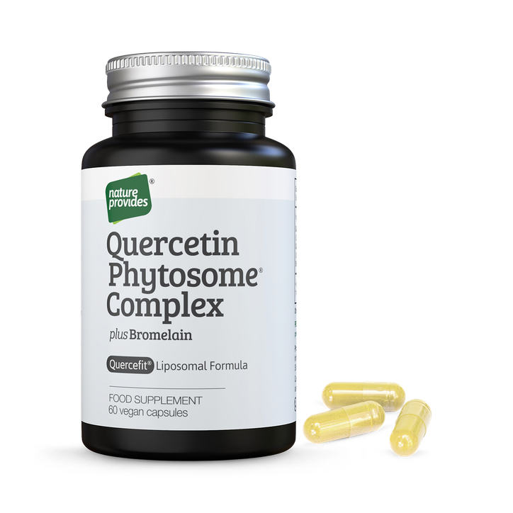 Nature Provides Quercetin Phytosome® Complex (1,300mg) + Bromelain 60 Capsules