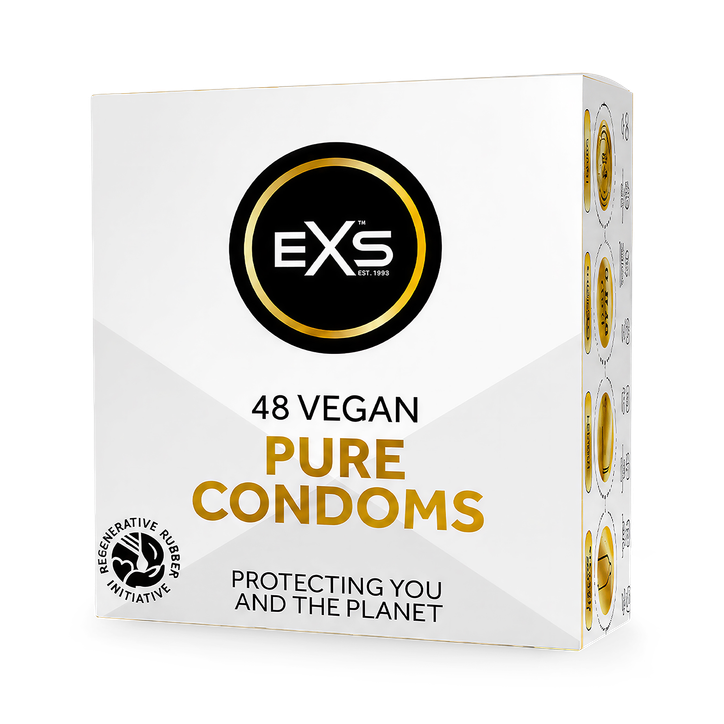 EXS Pure Condoms Ethical Vegan Latex 48 Pack