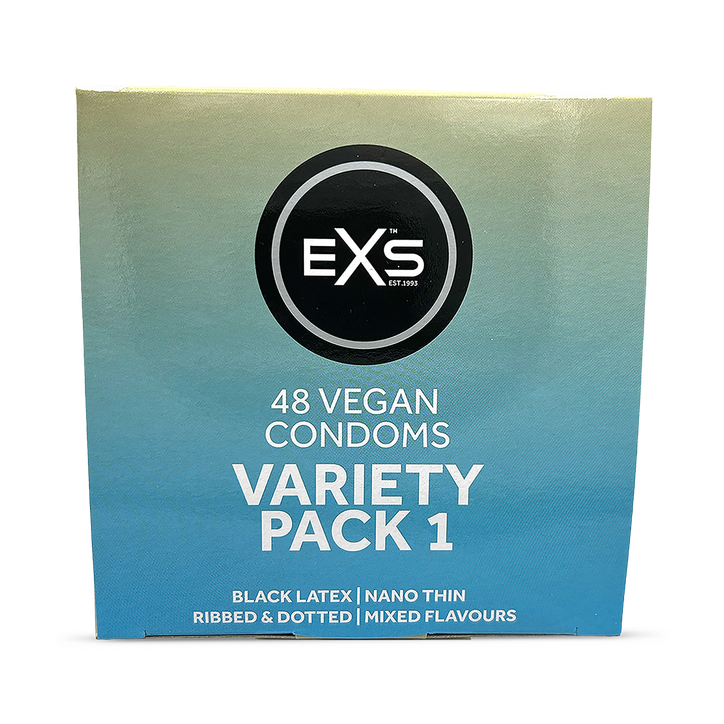 EXS Variety Condom Pack 1 Latex Vegan 48 Pack