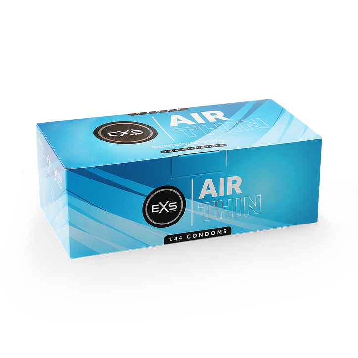 EXS Air Thin Condoms Vegan Latex Condoms 144 Pack