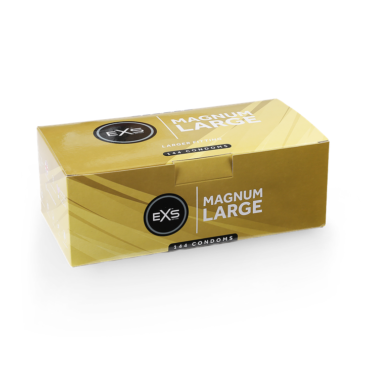 EXS Magnum 60mm Large Condoms Large Size Vegan 144 Pack