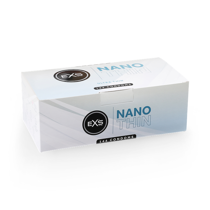 EXS Nano Thin Condoms Lightweight Vegan Latex 144 Pack