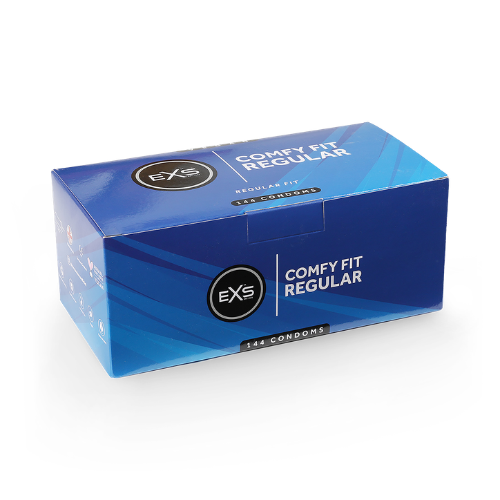 EXS Regular 54mm Condoms Premium Quality Vegan 144 Pack