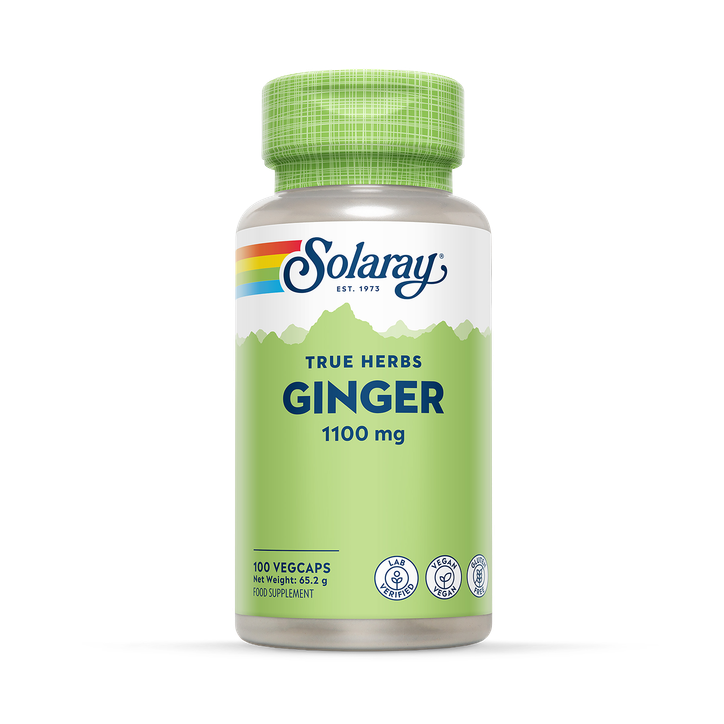 Solaray Ginger Root 1100mg Capsules - 100 softgels