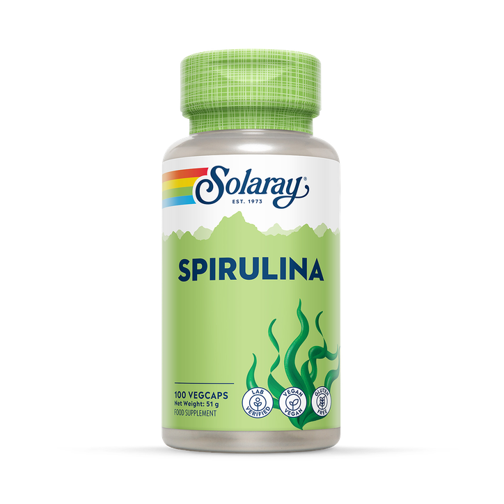 Solaray Spirulina Algae 100 Capsules