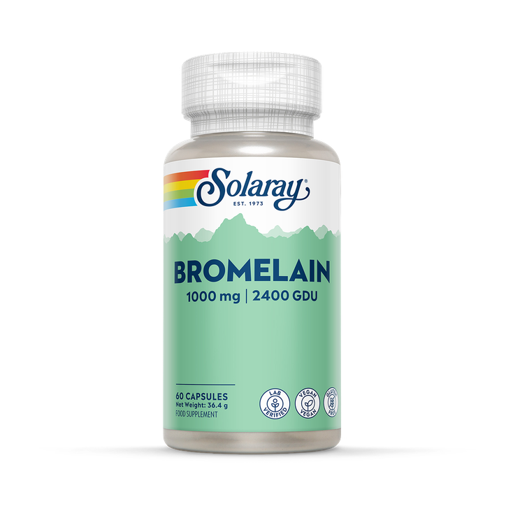 Solaray Bromelain 1000mg (2400 GDU/g) Capsules - 60 softgels