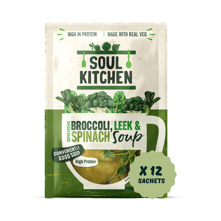 Soul Kitchen Supergreens: Broccoli, Leek & Potato Soup - 12 soups