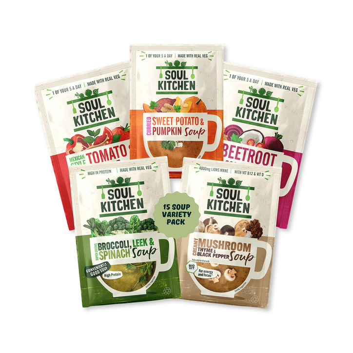 Soul Kitchen Variety Pack (15 soups, 3 of each flavour)