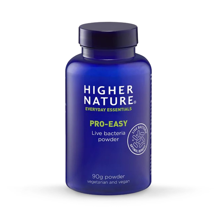 Higher Nature Pro-Easy Live Bacteria Powder - 4 Proven Strains - 90g Vegan Powder