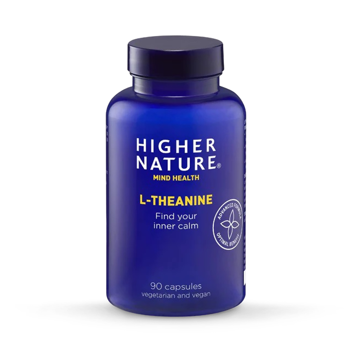 Higher Nature L-Theanine 100mg - Green Tea Extract - 90 Vegan Capsules