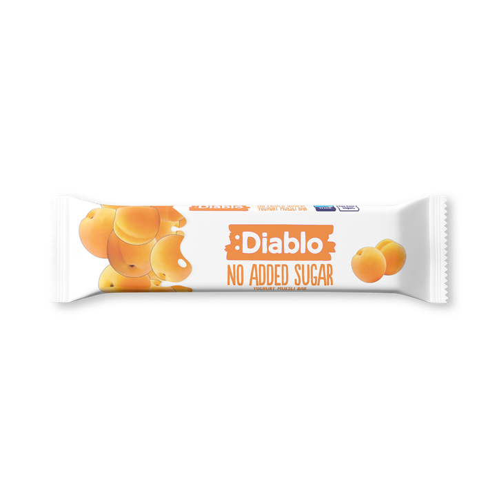 Diablo No Added Sugar Yoghurt Coated Muesli Bar Apricot 30g