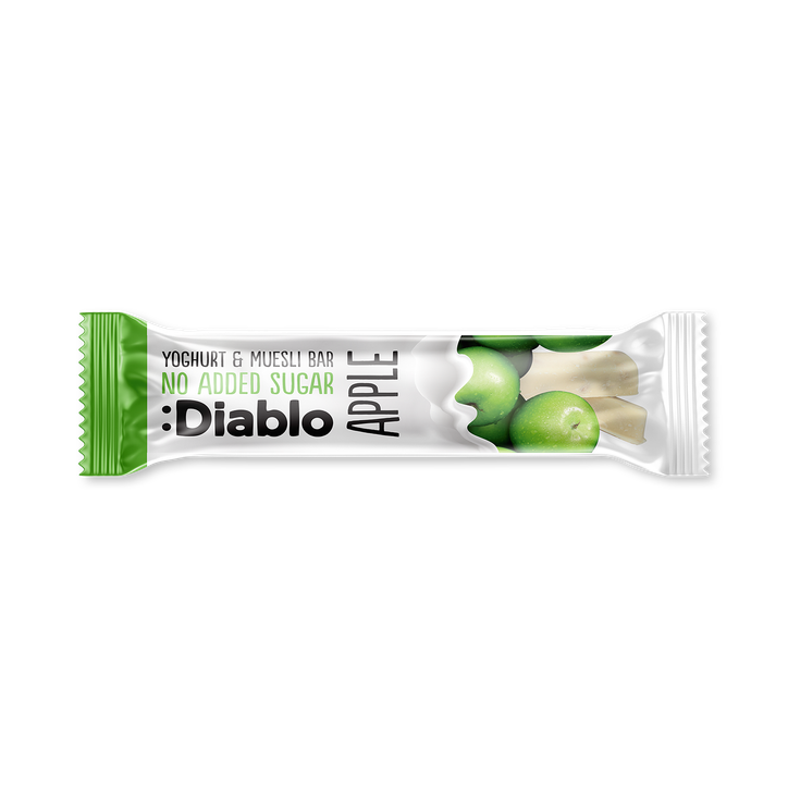 Diablo No Added Sugar Yoghurt Coated Muesli Bar Apple 30g
