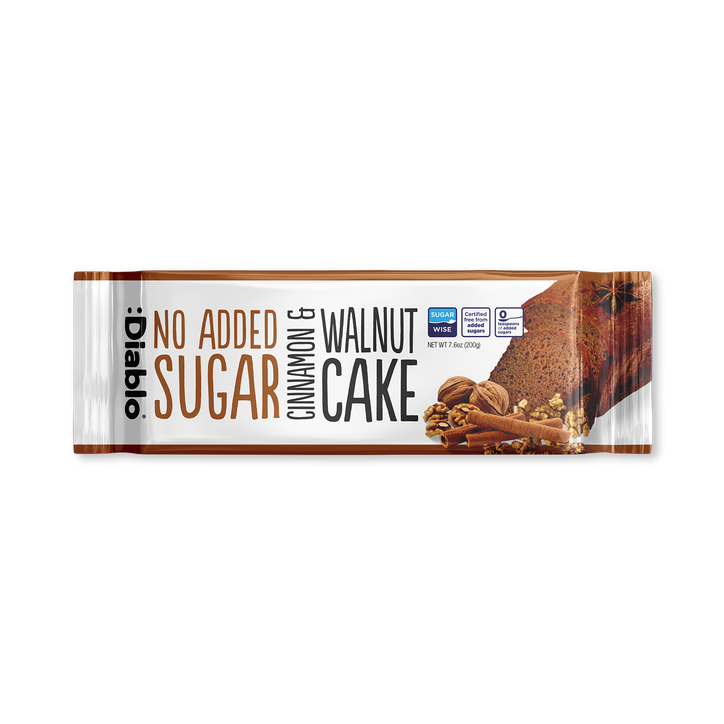 Diablo No Added Sugar Cinnamon and Walnut Cake 200g