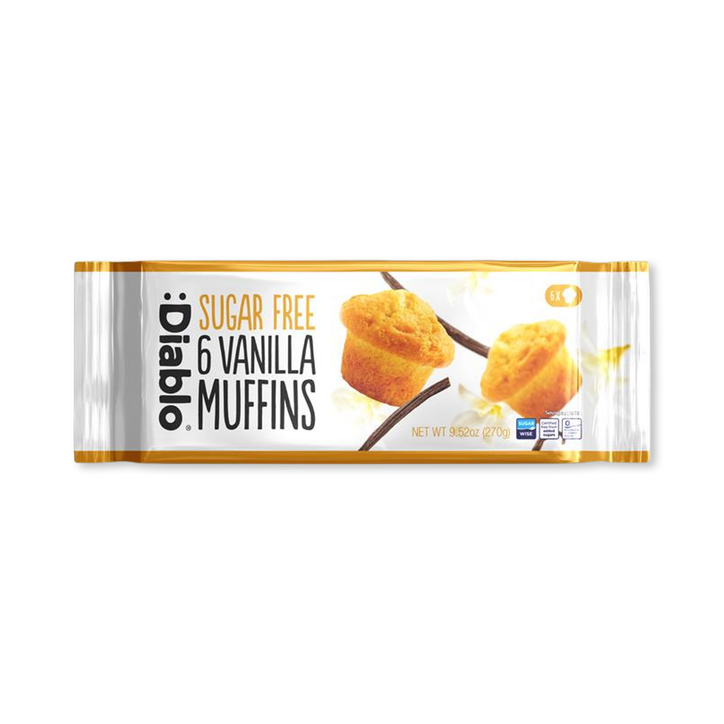 Diablo Sugar Free Vanilla Muffins 6 x 45g