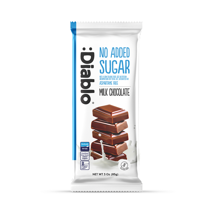 Diablo No Added Sugar Milk Chocolate Bar 85g