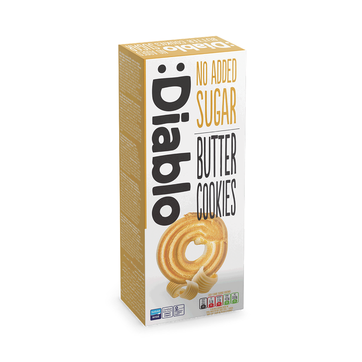 Diablo No Added Sugar Butter Cookies 135g