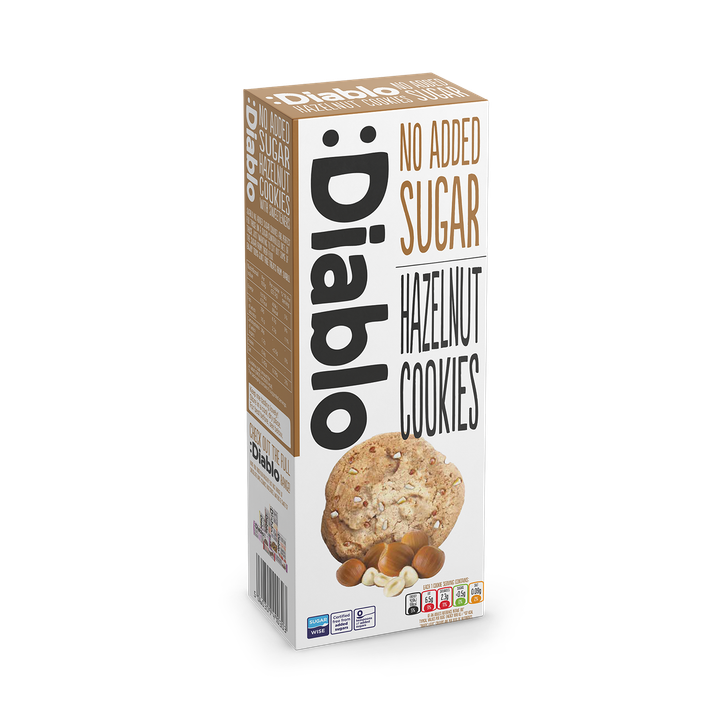 Diablo No Added Sugar Hazelnut Cookies 135g