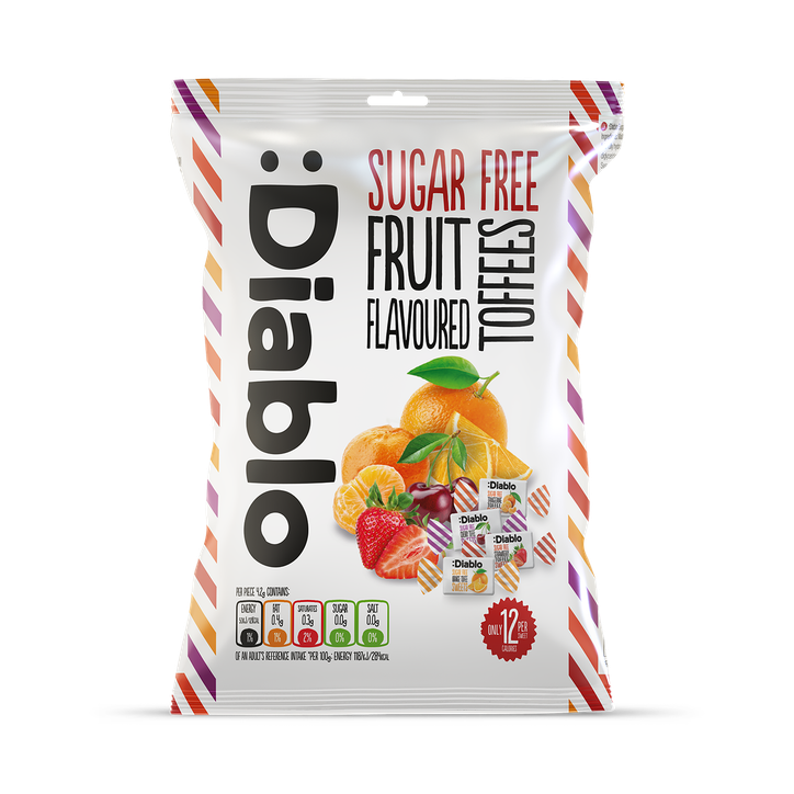 Diablo Sugar Free Fruit Flavoured Toffees 75g