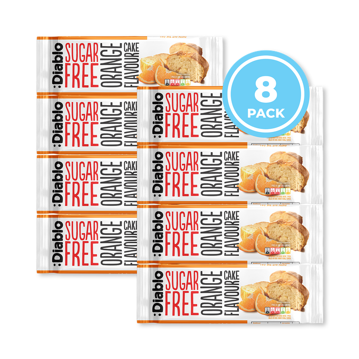 Diablo Sugar Free Orange Flavour Cake 200g Pack of 8