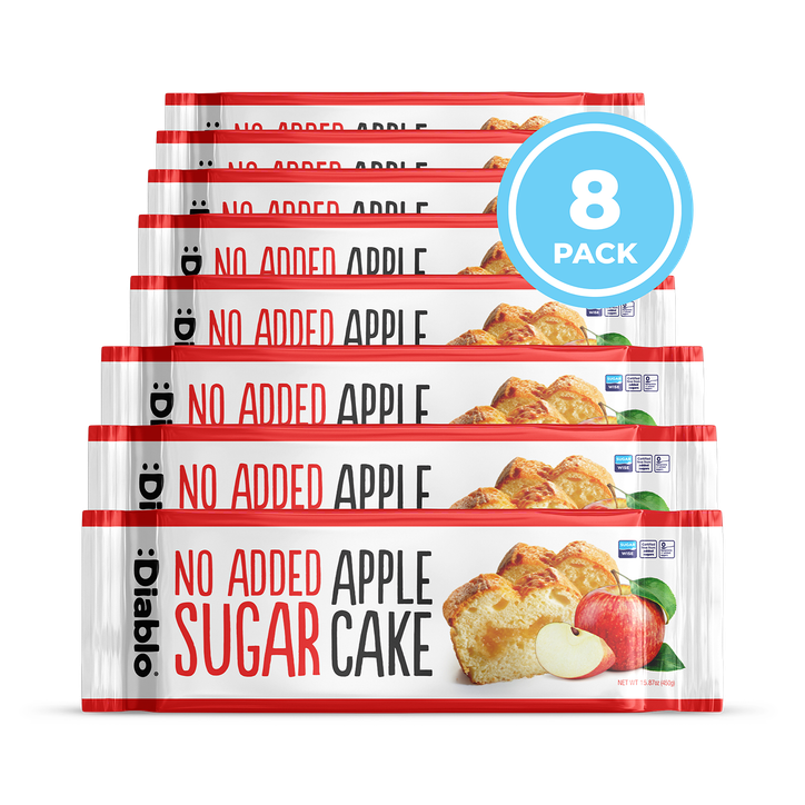 Diablo No Added Sugar Apple Cake 450g Pack of 8