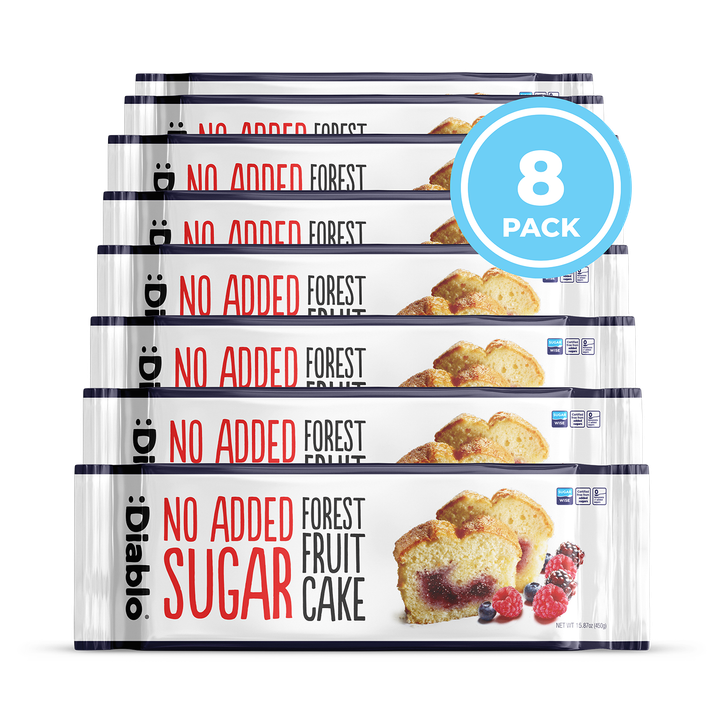 Diablo No Added Sugar Forest Fruit Cake 450g Pack of 8