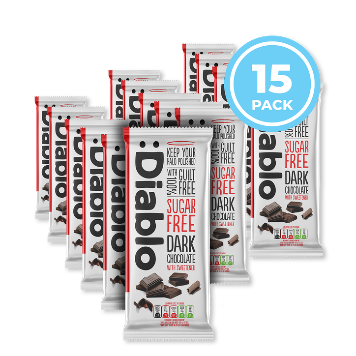 Diablo Sugar Free Dark Chocolate Bar 85g Pack of 15