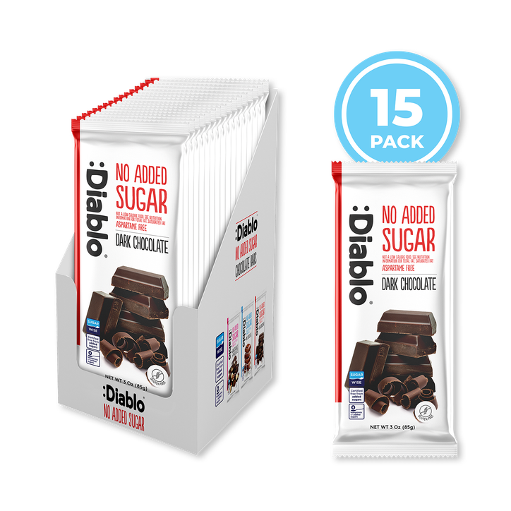 Diablo No Added Sugar Dark Chocolate Bar 85g Pack of 15