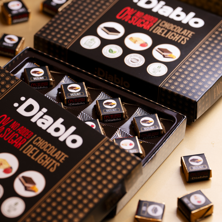 Diablo No Added Sugar Assorted Chocolate Delights Gift Box 115g Pack of 6 image 6