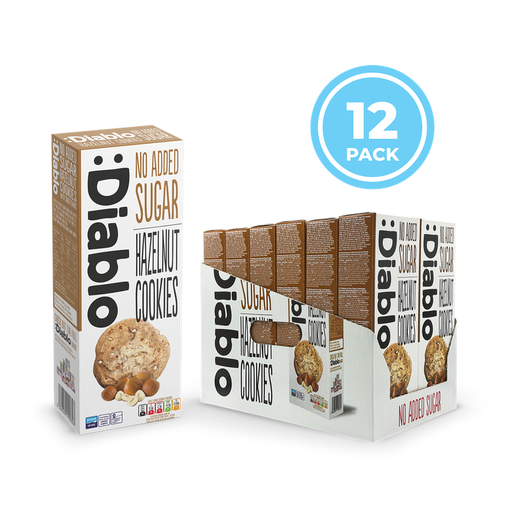 Diablo No Added Sugar Hazelnut Cookies 135g Pack of 12