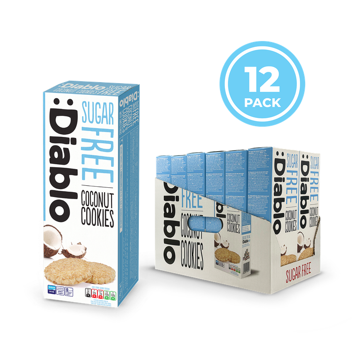 Diablo Sugar Free Coconut Cookies 150g Pack of 12