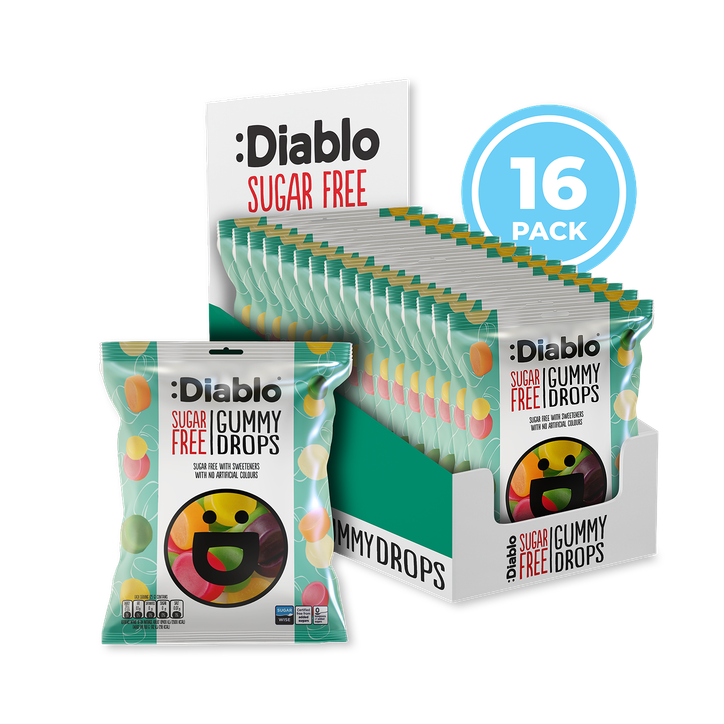 Diablo Sugar Free Gummy Drops 75g Pack of 16