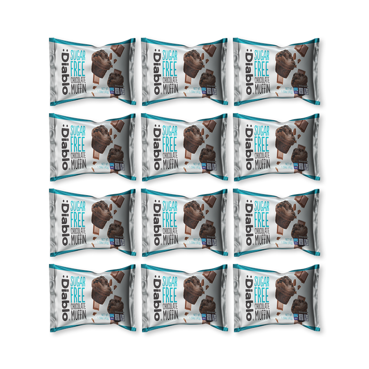 Diablo Sugar Free Chocolate Muffin 45g Pack of 12