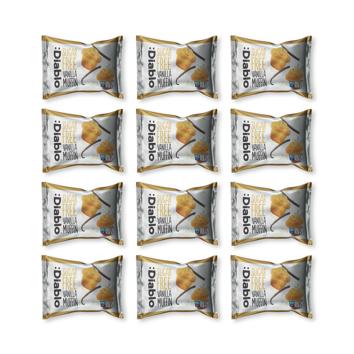 Diablo Sugar Free Vanilla Muffin 45g Pack of 12