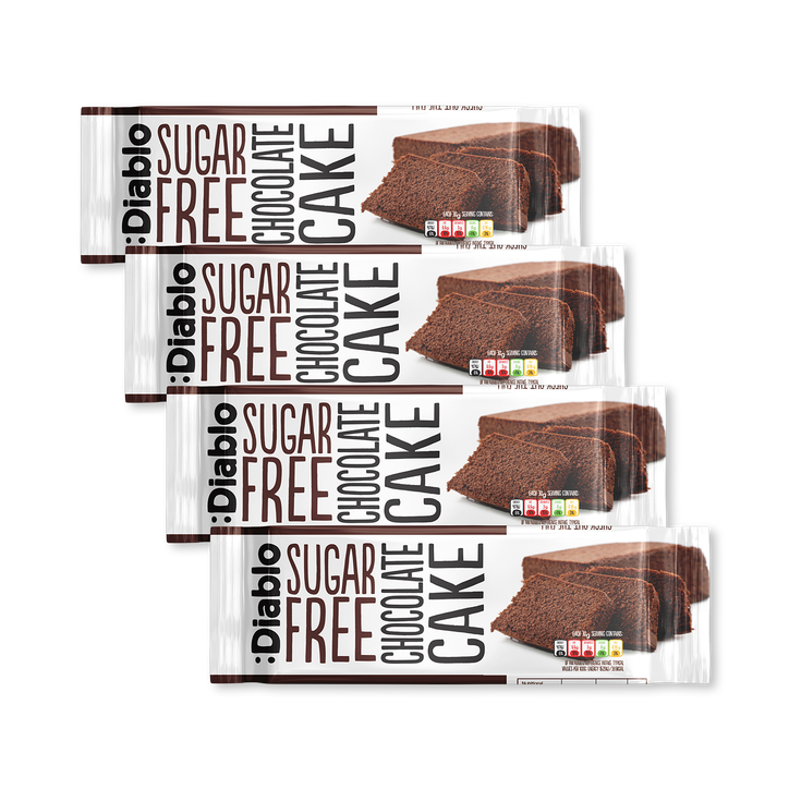 Diablo Sugar Free Chocolate Cake 200g Pack of 4