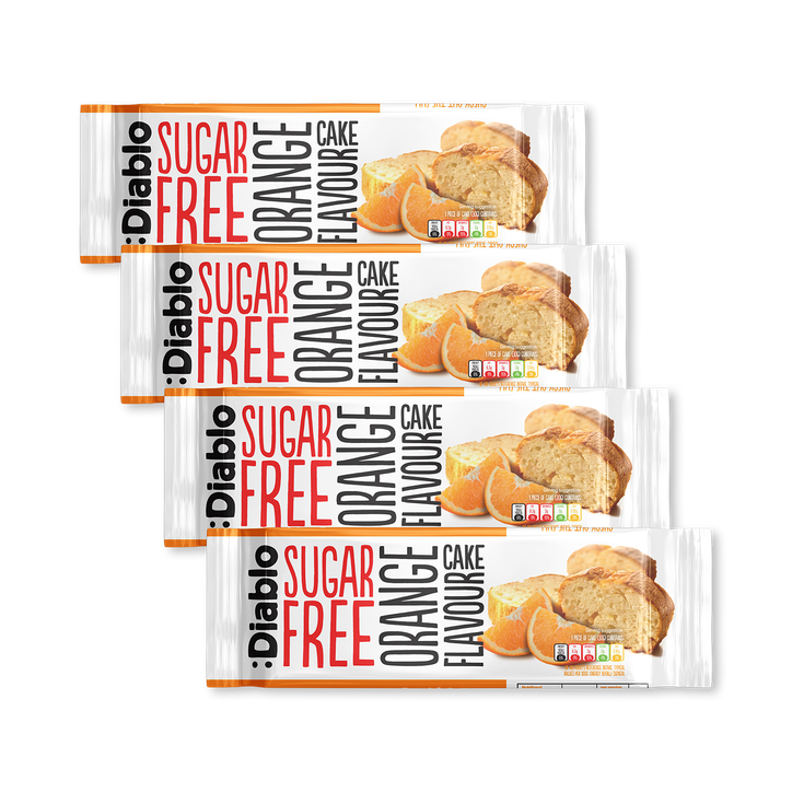Diablo Sugar Free Orange Flavour Cake 200g Pack of 4