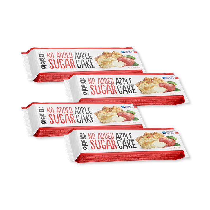 Diablo No Added Sugar Apple Cake 450g Pack of 4