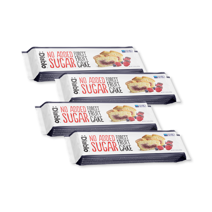 Diablo No Added Sugar Forest Fruit Cake 450g Pack of 4