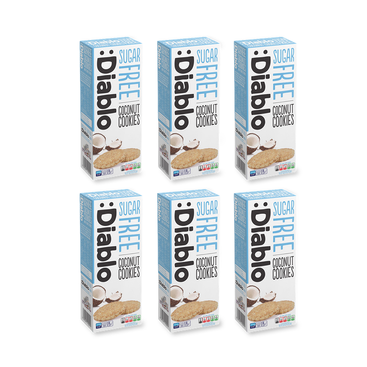 Diablo Sugar Free Coconut Cookies 150g Pack of 6